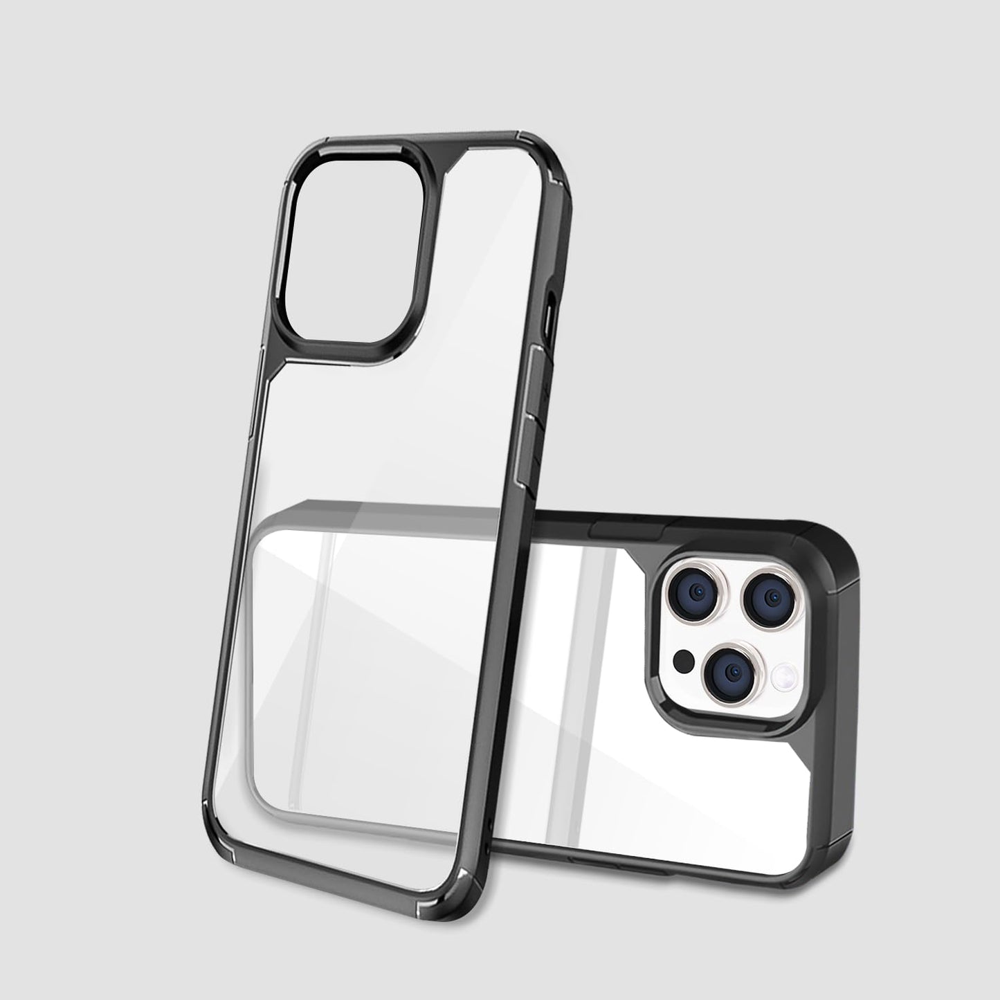 iPhone 14 Pro Hybrid Shockproof Slim Transparent Back Cover