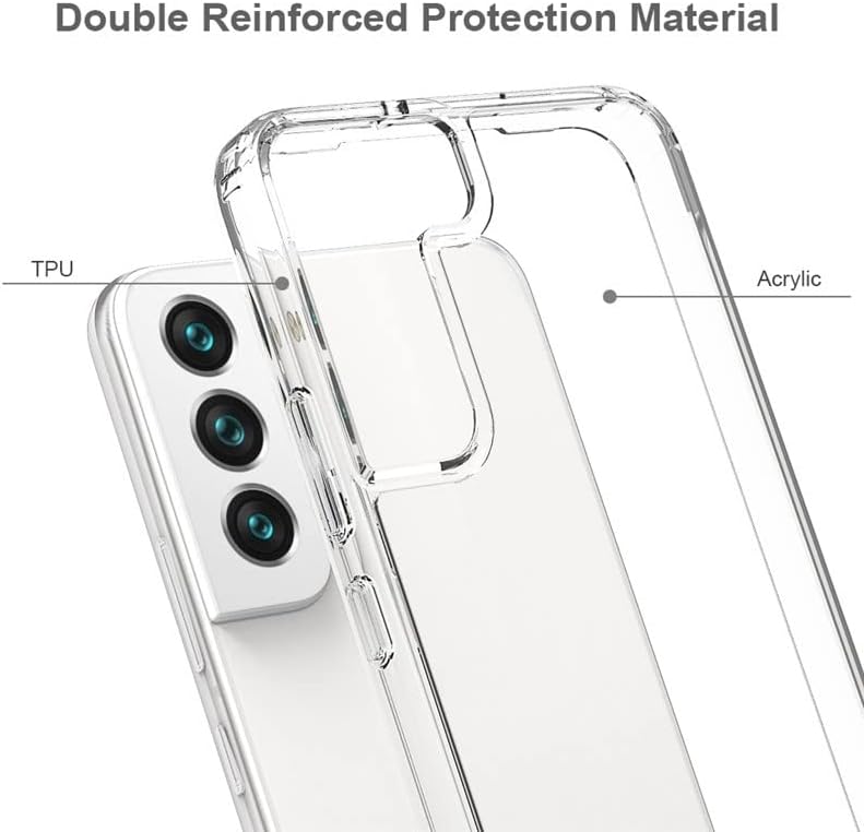 Samsung Galaxy S23 Transparent Case with Bump Camera Protection