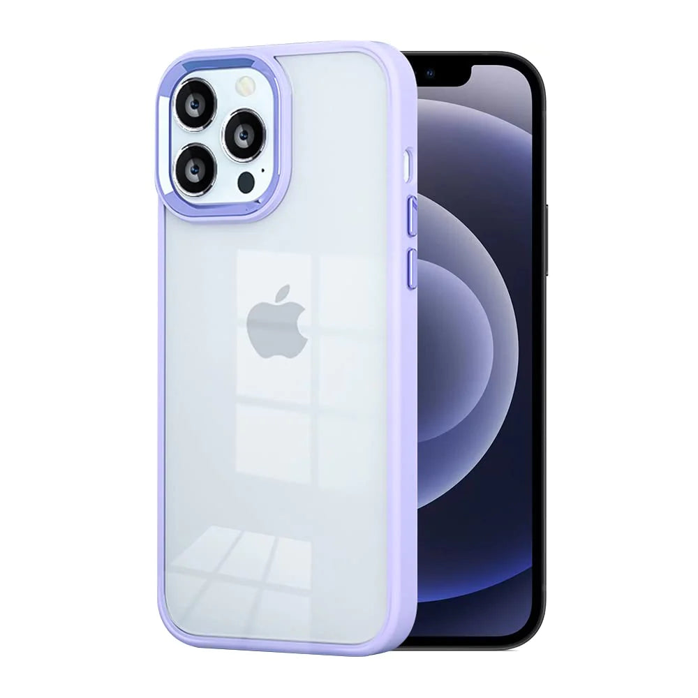 iPhone 12 Pro Max  Transparent Bumper Clear Case with Camera Protection