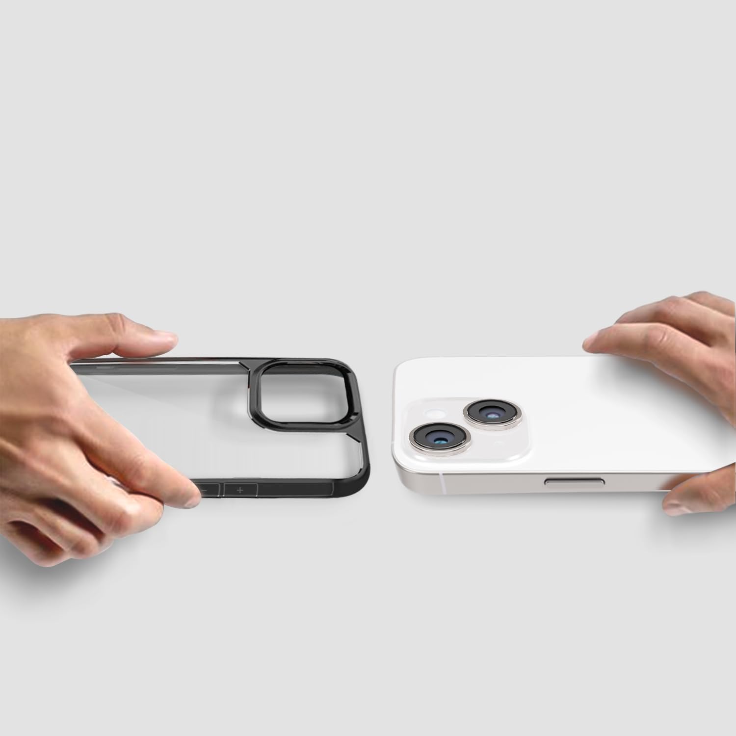 iPhone 14 Hybrid Shockproof Slim Transparent Back Cover