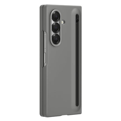 Samsung Galaxy Z Fold7 S-Pen Case, Skin Feel Cover wtih Stylus - Grey