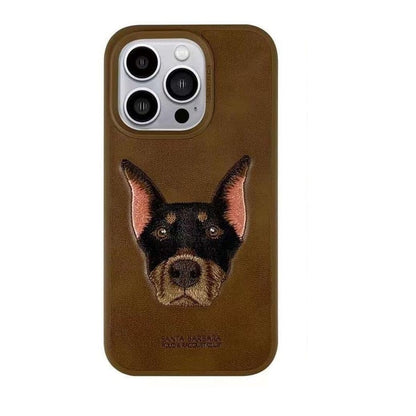 iPhone 14 Pro Max Santa Barbara Polo Racquet Club’s Curtis(Dog) Series Embroided Phone Case