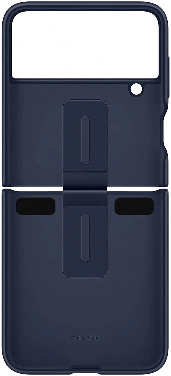 Samsung Galaxy Z Flip 3 Silicon Case Liquid Silicon Inner Fabric with Logo