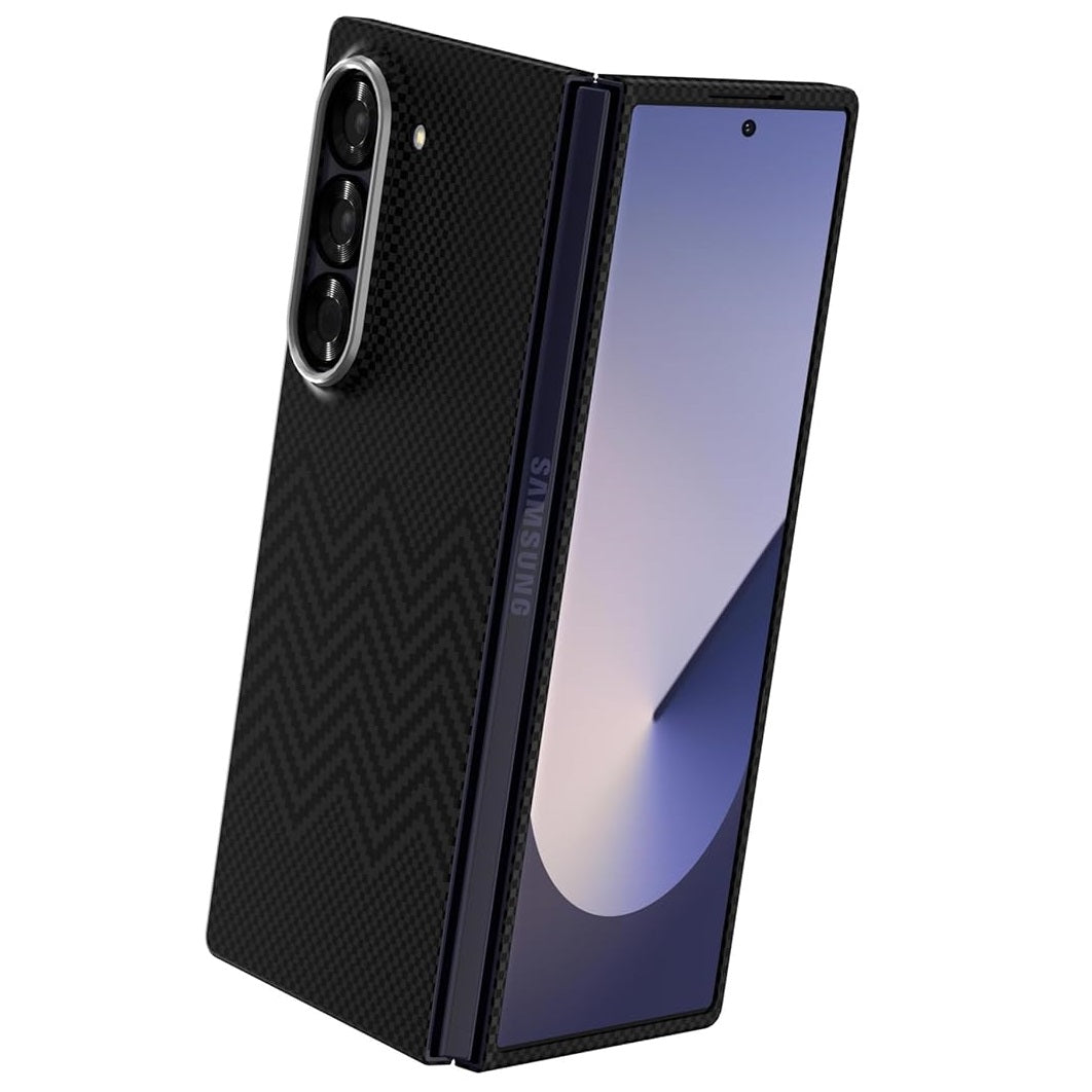 Samsung Galaxy Z Fold 6 0.5mm Super Slim Original SLIVA Real Carbon Aramid Fiber Skin Case