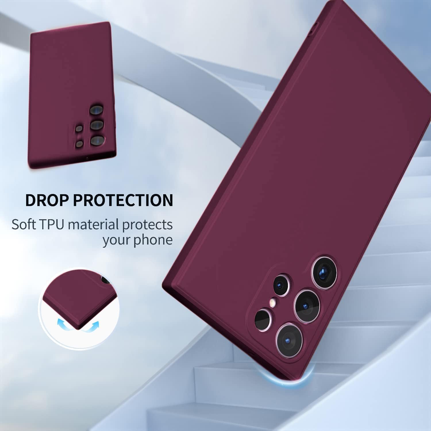 Samsung Galaxy S23 Ultra Original Flexible Matte Liquid Silicon Case With Logo