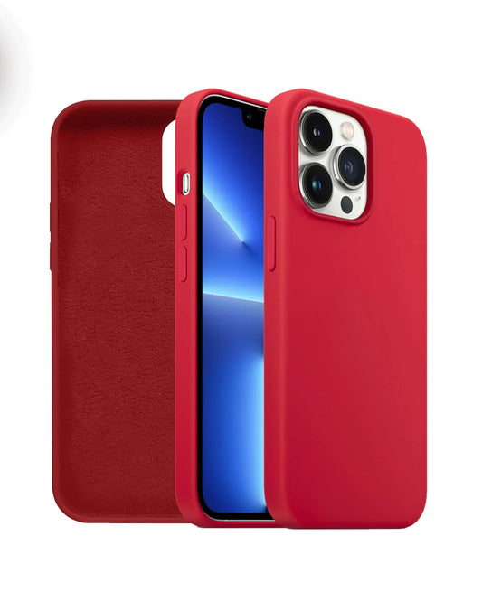 iPhone 13 Pro Max Leather Case with MagSafe - Red
