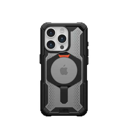 iPhone 15 Pro UAG Plasma XTE Mag-Safe Compatible, Rugged Lightweight Shockproof Metal Ring with Kickstand - Ash