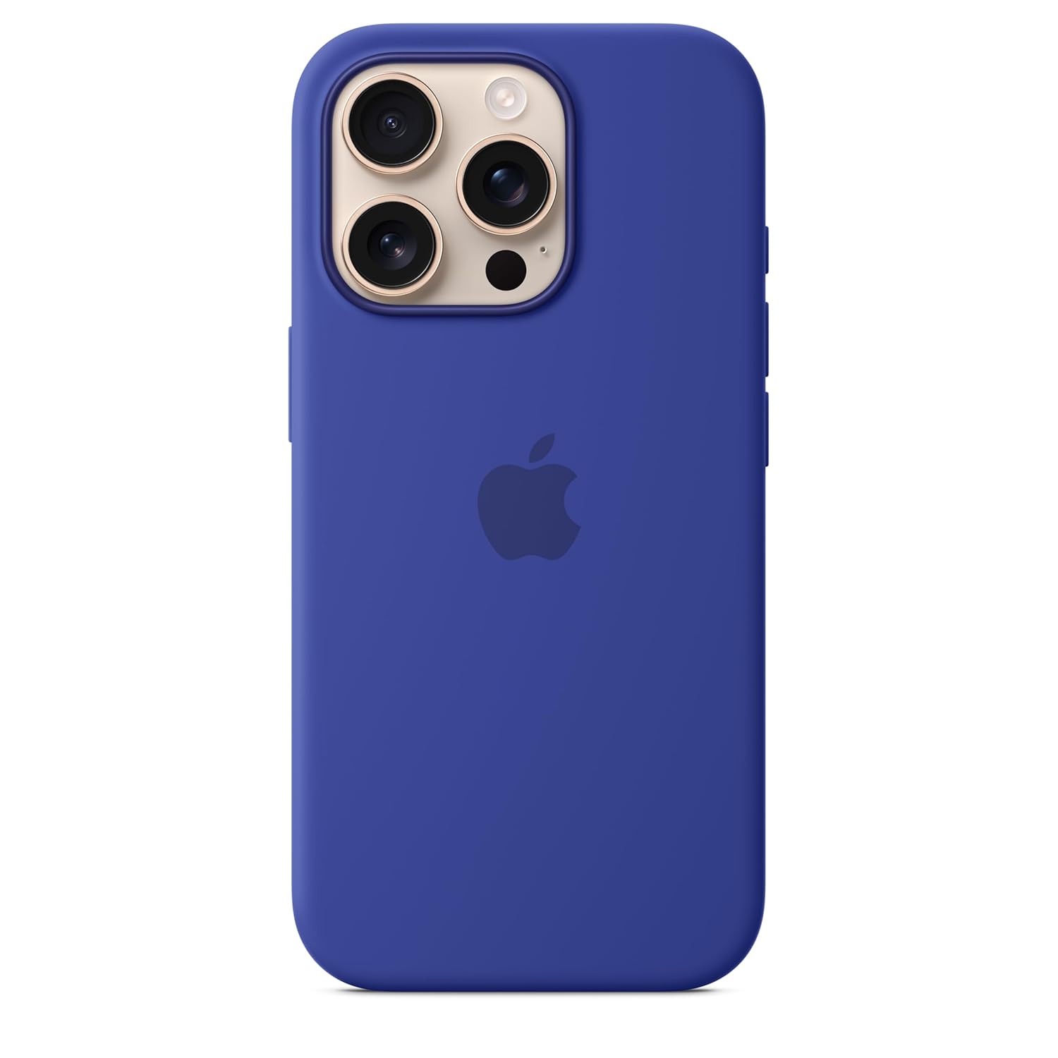 iPhone 16 Pro Max Silicon Magsafe Case with New Side Button & IC Working Animation) - Ultramarine