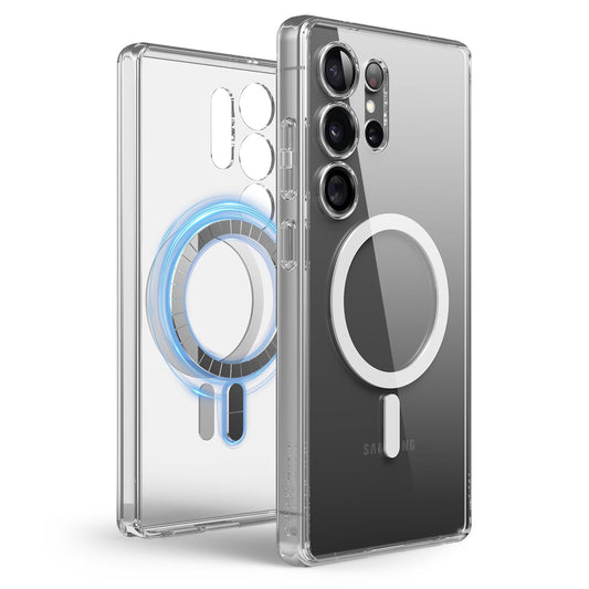 Samsung Galaxy S25 Ultra Transparent Magsafe Case, Magnetic Hybrid Clear Case, Precise Camera Cutouts, Strong Magnetism, Protective Cover