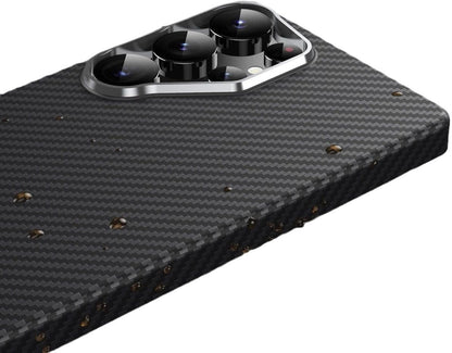Samsung Galaxy S25 Ultra Carbon Case, Slim Thin Lightweight Minimalist Style with Carbon Fiber Textures with Magsafe - Black