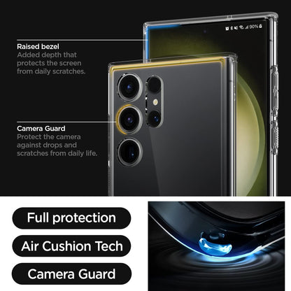 Samsung Galaxy S23 Ultra Transparent Case with Bump Camera Protection