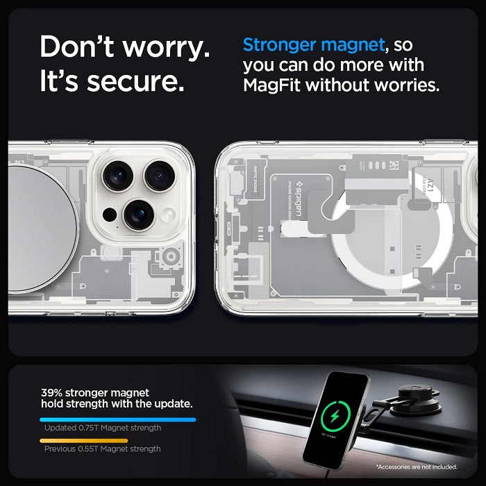 iPhone 15 Pro Max Ultra Hybrid Zero One MagFit MagSafe Matte Shine Case