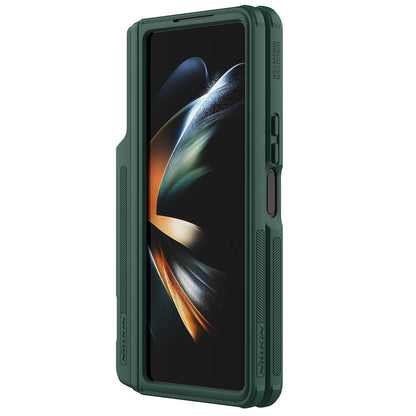 Samsung Z Fold4 Super Frosted Shield Fold 180 Folding 360 Protection Hidden Phone Holder & Detachable S Pen Slot - Green