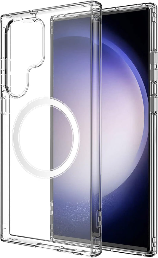 Samsung Galaxy S23 Ultra Hybrid Magnetic Protective Clear Case
