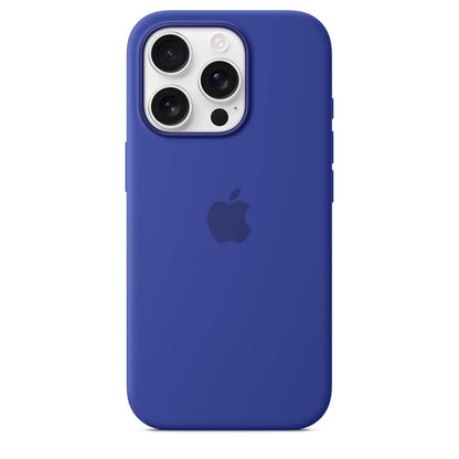 iPhone 16 Pro Max Silicon Magsafe Case with New Side Button & IC Working Animation) - Ultramarine