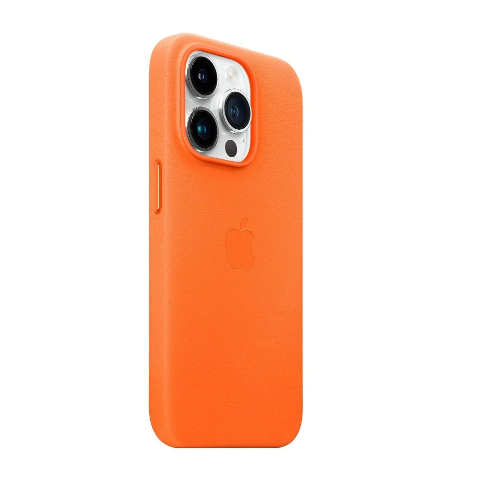 iPhone 13 Pro Max Leather Case-Orange