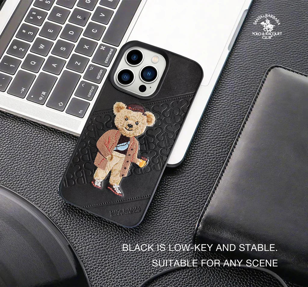 iPhone 13 Santa Barbara Polo Club Crete Series Genuine Leather Case