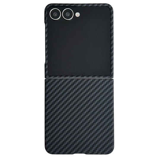 Samsung Galaxy Z Flip7 Carbon Case, Ultra-thin Lightweight Aramid Fiber Cover - Black