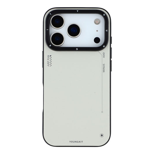 iPhone 17 Pro Max Leather Case, YOUNGKIT Matte Finish Leather Cover with Magsafe - Grey