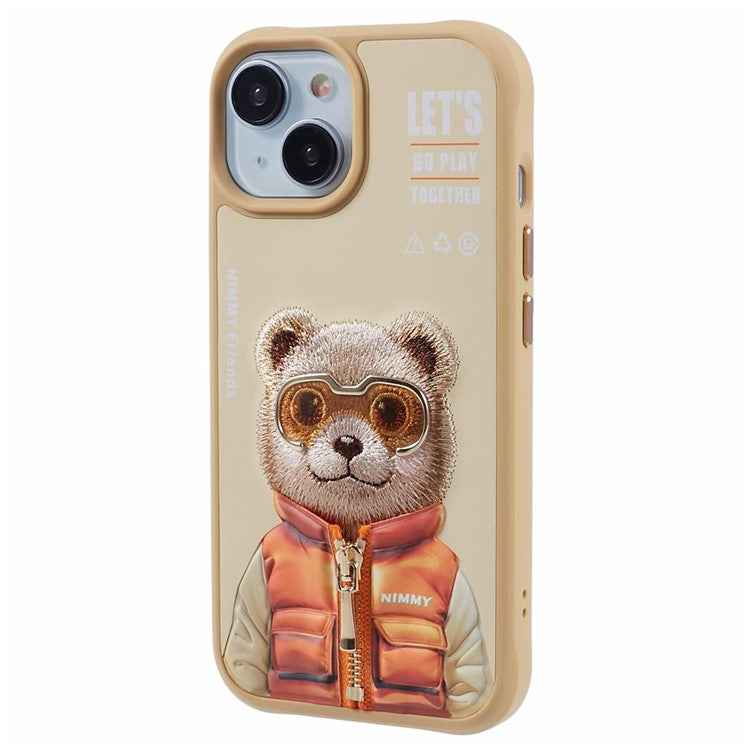 iPhone 15 Nimmy Cool & Cute Embroidery Case Cover
