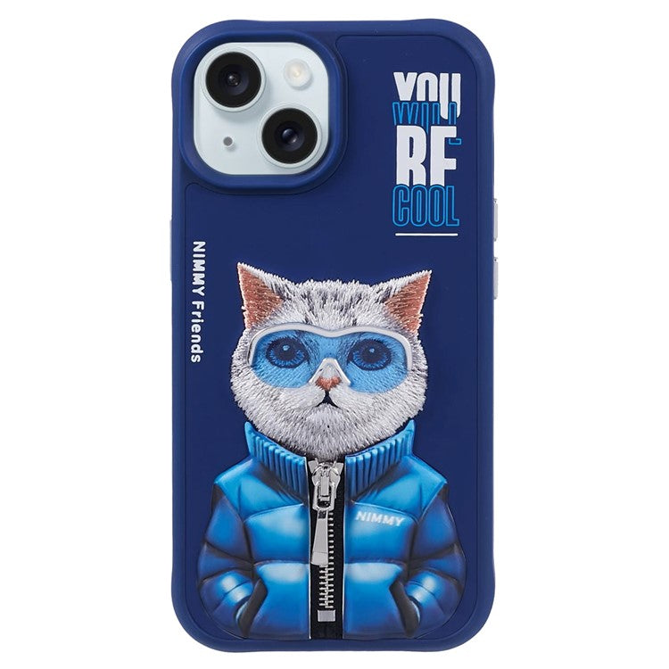 iPhone 15 Nimmy Cool & Cute Embroidery Case Cover