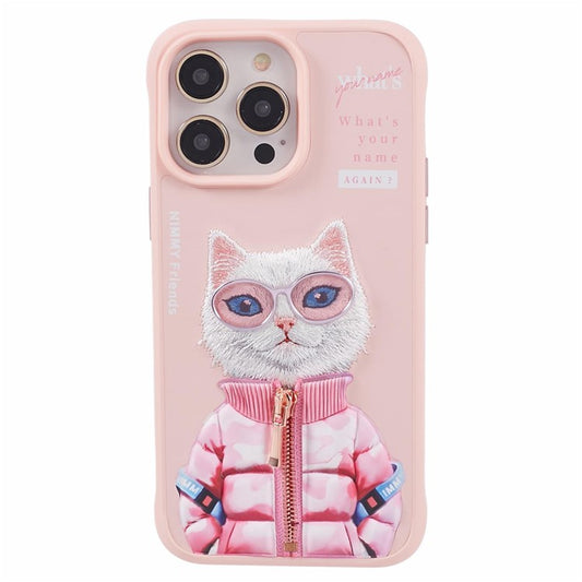 iPhone 14 Pro Max Nimmy Cool & Cute Embroidery Case Cover