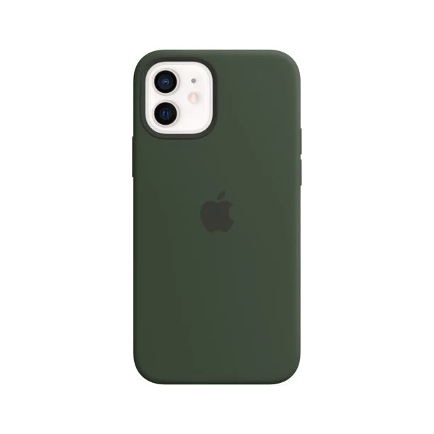 iPhone 12 Mini Original Liquid Silicon Case with Logo - Dark Green