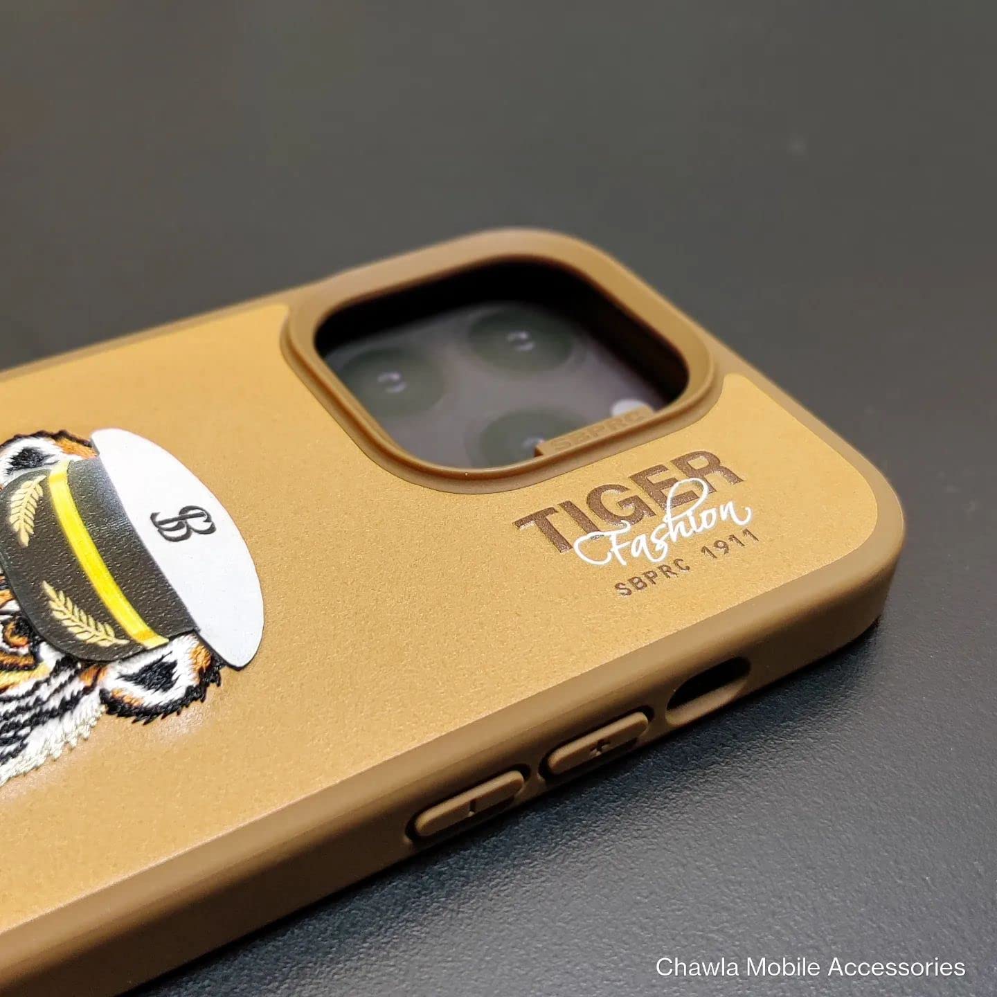 iPhone 14 Pro Santa Barbara Polo Club Fashion Tiger Leather Case