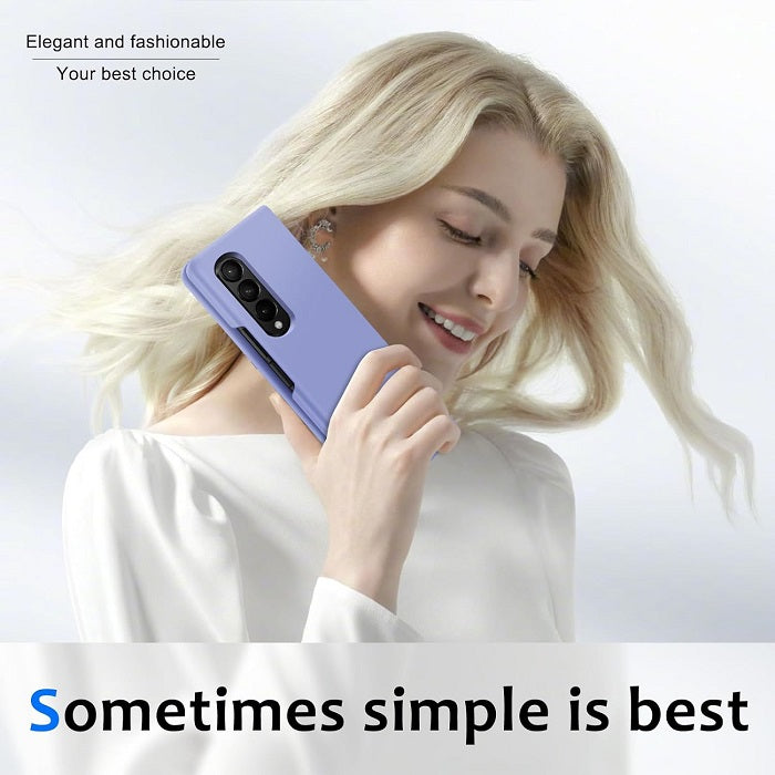 Samsung Galaxy Z Fold 4 Liquid Silicone Slim Case- Purple