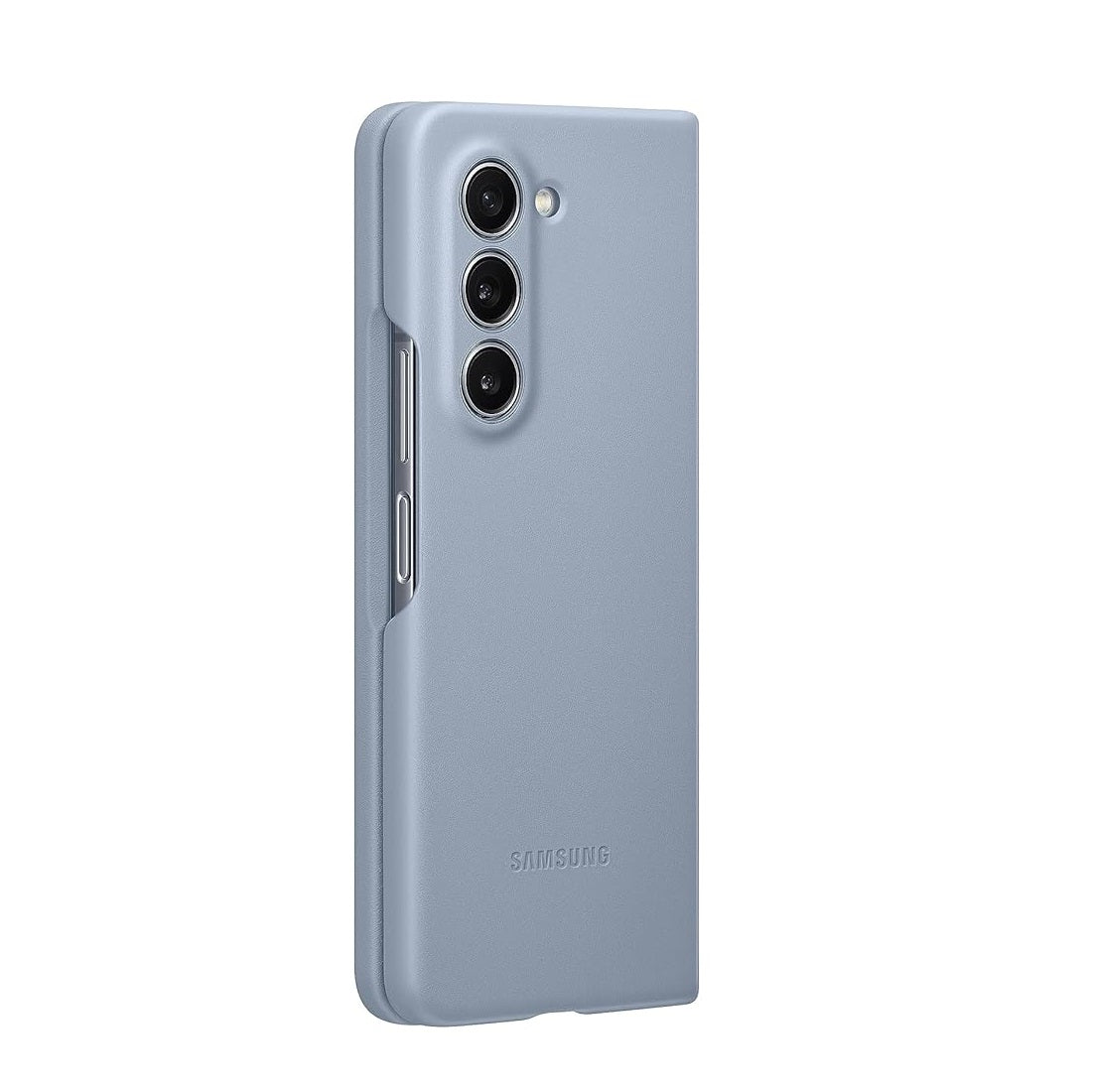 Samsung Galaxy Z Fold5 Leather Case, Eco Slim Fit Leather Back Cover - Sierra Blue