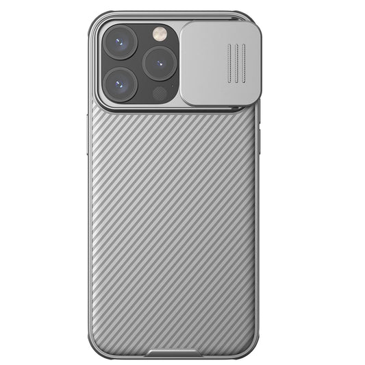 iPhone 15 Pro Max Original Cam-Shield Camera Slider (Shutter) Double Layered Protection TPU + PC - Titanium Grey