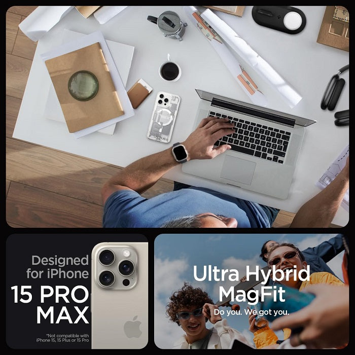 iPhone 15 Pro Max Ultra Hybrid Zero One MagFit MagSafe Matte Shine Case