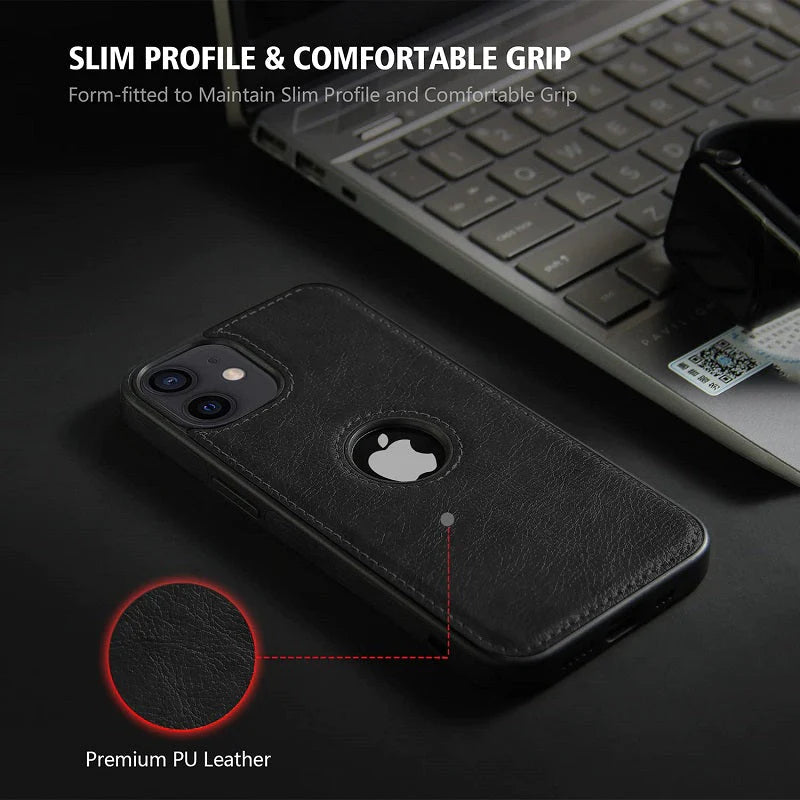 iPhone 11 Original PU Leather Case Classic Luxury Elegant with Logo Cut