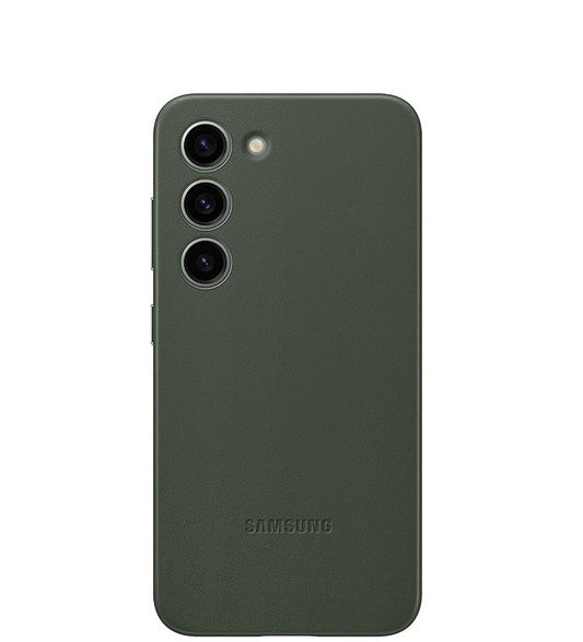 Samsung Galaxy S24 Leather Case- Green