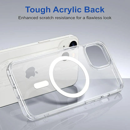 iPhone 15 Anti-Knock TPU Transparent MagSafe Case