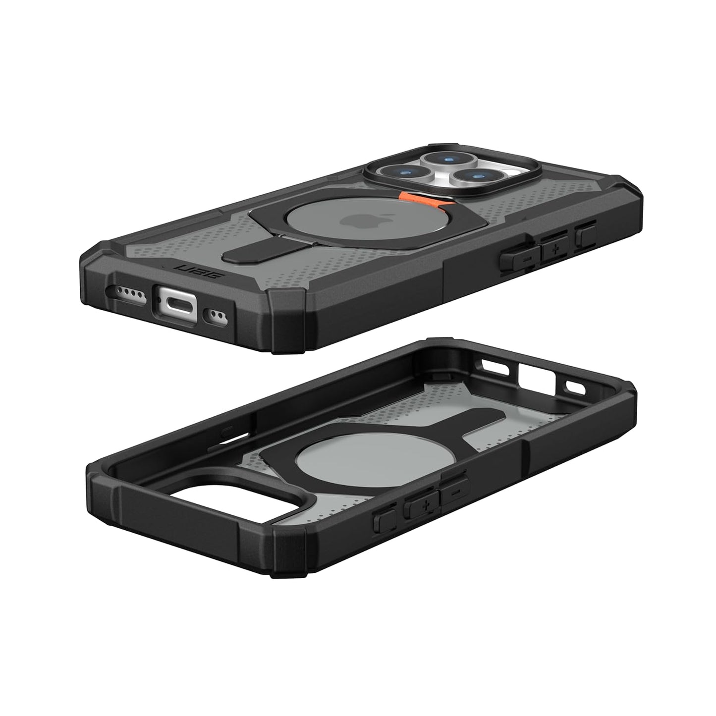 iPhone 15 UAG  Plasma XTE Mag-Safe Compatible, Rugged Lightweight Shockproof Metal Ring with Kickstand - Ash