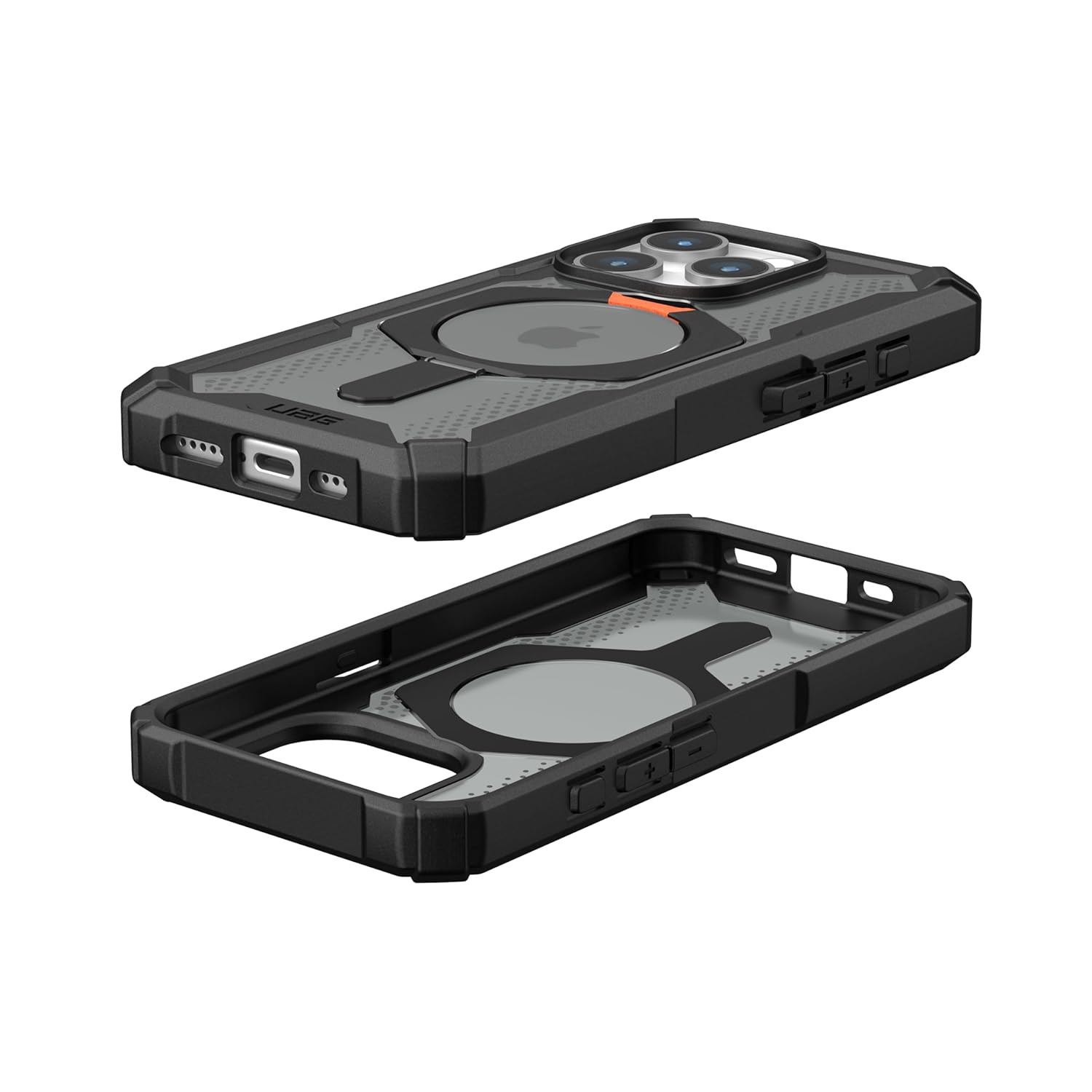 iPhone 15 UAG Plasma XTE Mag-Safe Compatible, Rugged Lightweight Shockproof Metal Ring with Kickstand