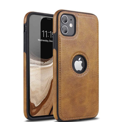 iPhone 11 Original PU Leather Case Classic Luxury Elegant with Logo Cut