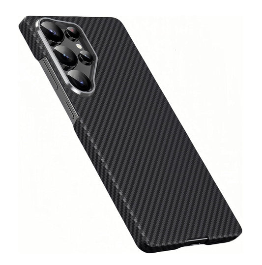 Samsung Galaxy S25 Ultra Carbon Case, Slim Thin Lightweight Minimalist Style with Carbon Fiber Textures with Magsafe - Black
