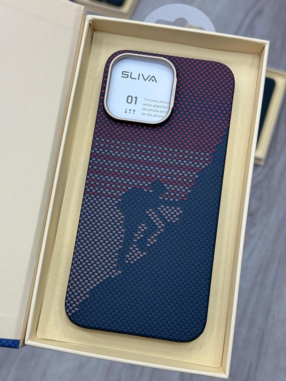 iPhone 16 Pro Max Carbon Fiber Case, SLIVA Real Carbon Aramid Fiber Case 0.5 mm Thin