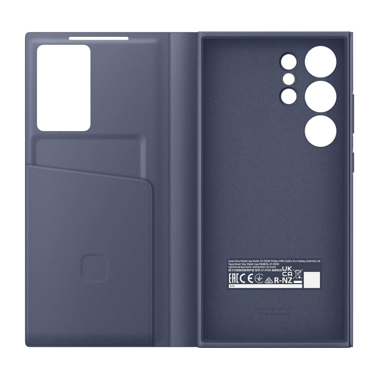 Samsung Galaxy S24 Ultra Smart S - View Window Flip Wallet Case