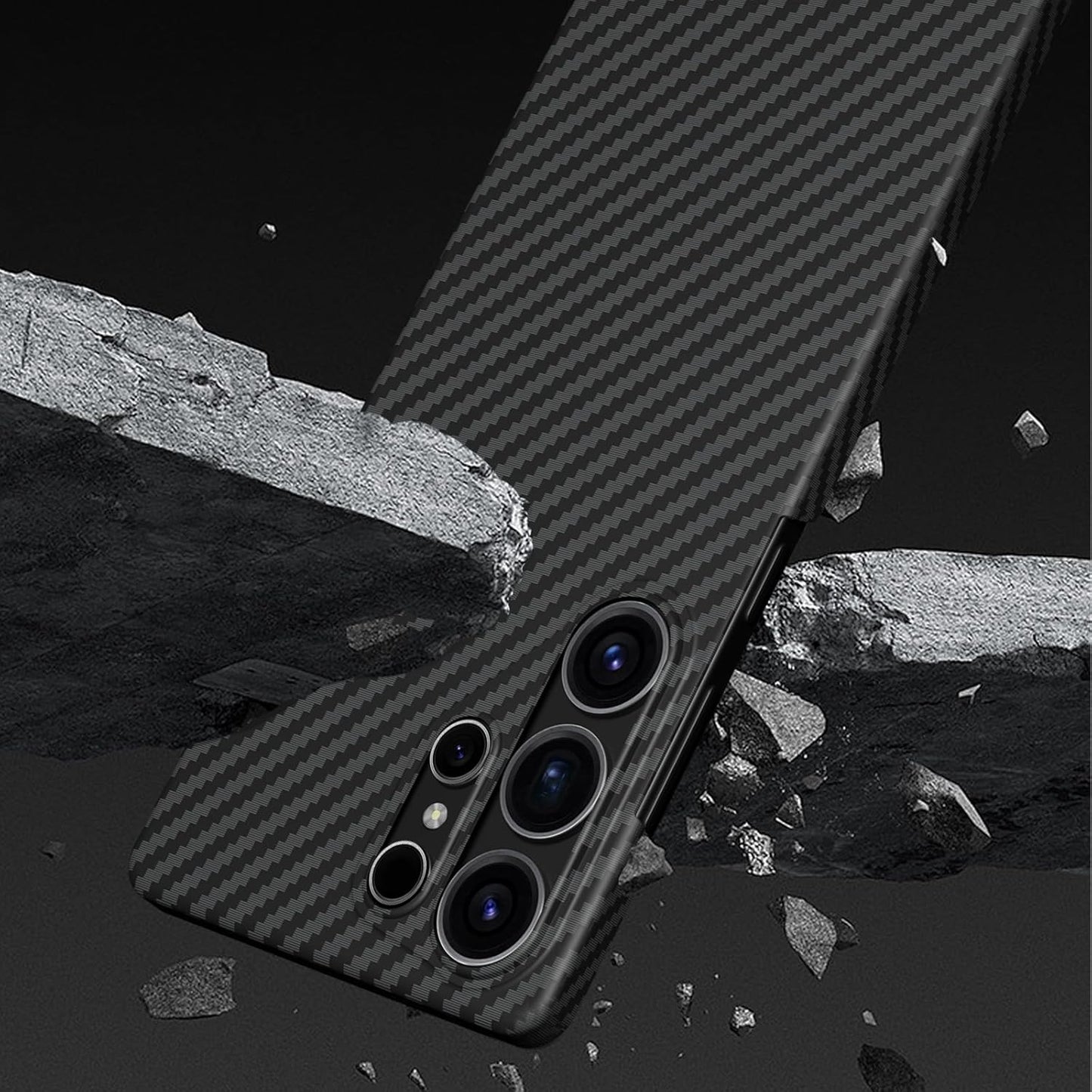 Samsung Galaxy S26 Ultra Carbon Case, X-Level Slim Flexible Carbon Nano Fiber with Magsafe - Black