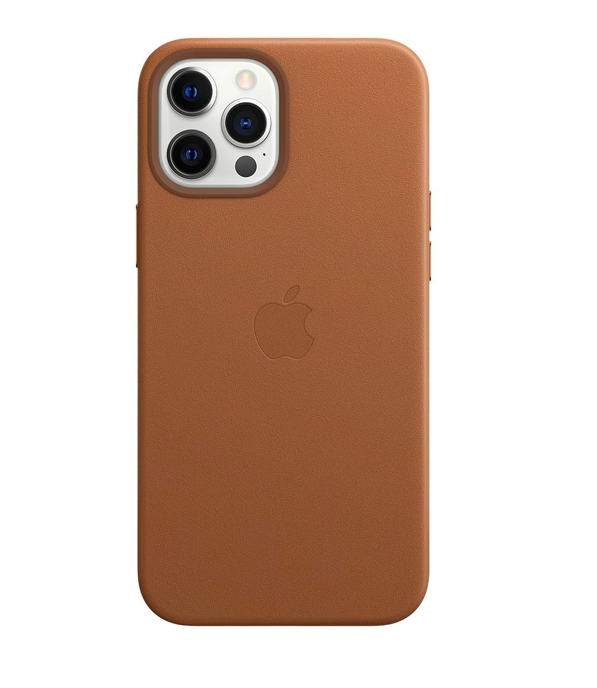 iPhone 15 Pro Leather Case With Ic Working- Saddle Brown