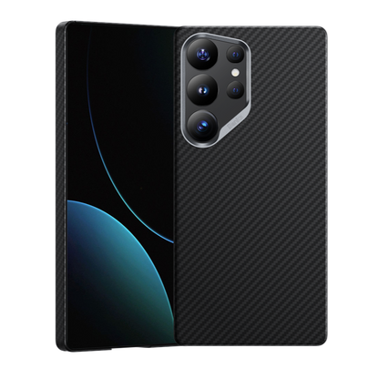Samsung Galaxy S25 Ultra BENKS Carbon Case, Real Aramid Fiber Thin Case with Magsafe - Black