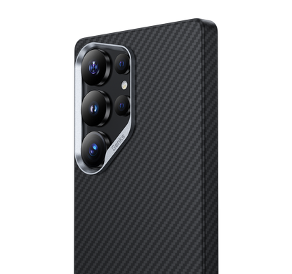 Samsung Galaxy S25 Ultra BENKS Carbon Case, Real Aramid Fiber Thin Case with Magsafe - Black