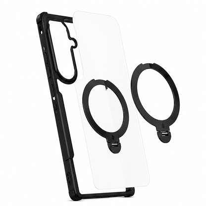 Samsung Fold8 Ultra Xundo Matte Frosted Cover with 360° Rotation Metal Camera Ring Kickstand with Hinge Protection (No Front)