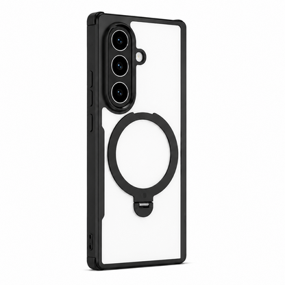 Samsung Fold8 Ultra Xundo Matte Frosted Cover with 360° Rotation Metal Camera Ring Kickstand with Hinge Protection (No Front)