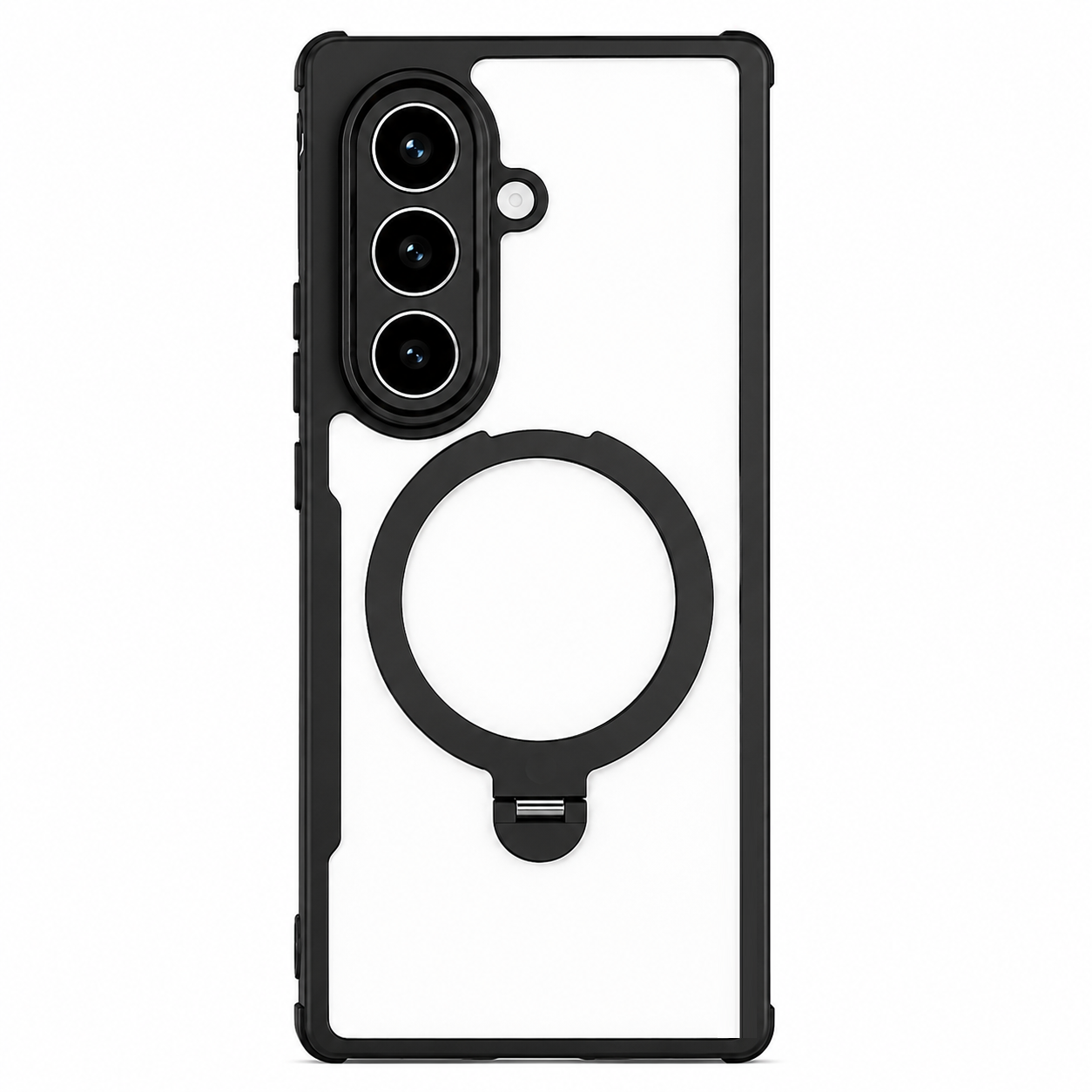 Samsung Fold8 Ultra Xundo Matte Frosted Cover with 360° Rotation Metal Camera Ring Kickstand with Hinge Protection (No Front)