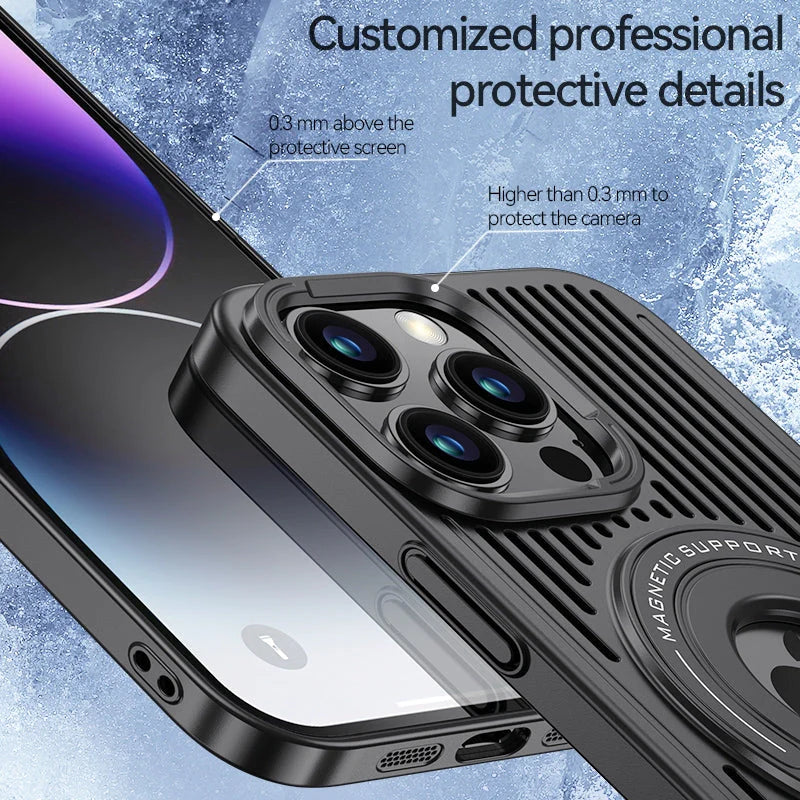 iPhone 14 Pro MagSafe Magnetic Ring Holder Phone Case
