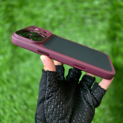 iPhone 18 Pro Max Original NjoyNY Soft Carbon Fiber Texture Case with Camera Control Button and Magsafe